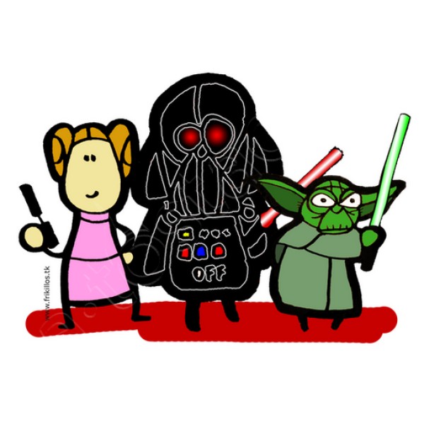 Leia, Vader, Yoda