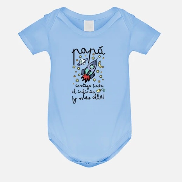 Papu00e1 contigo hasta el infinito u00a1y mu00e1s a regalos dia padre bebe