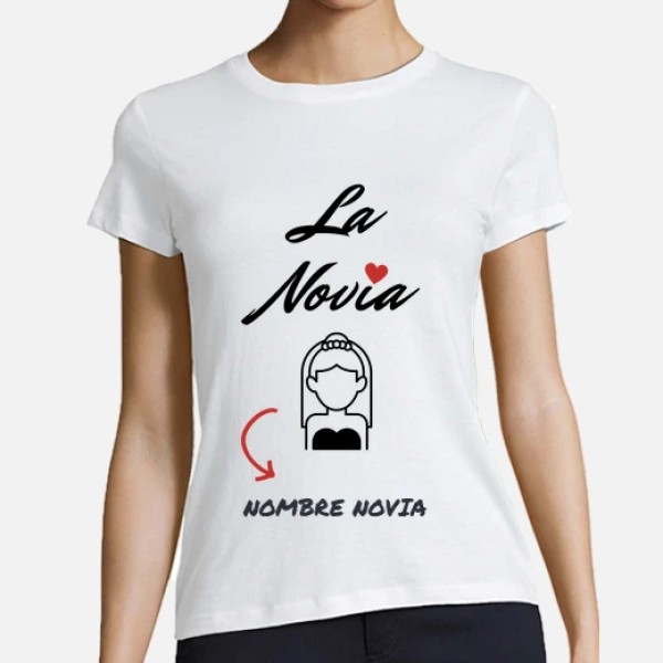 camiseta despedida soltera novia personalizable