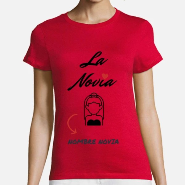 camiseta despedida soltera novia personalizable