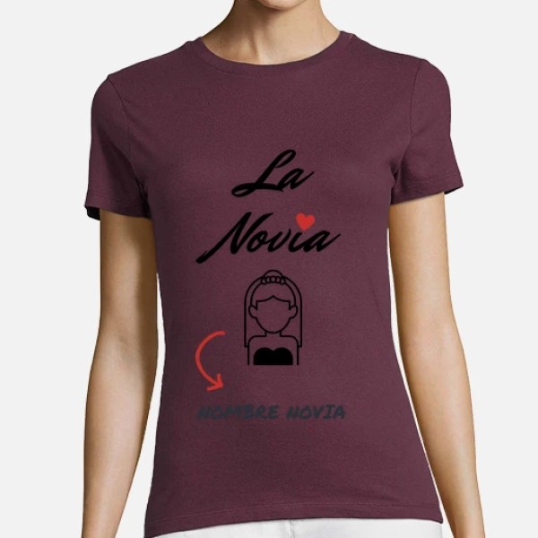 camiseta despedida soltera novia personalizable
