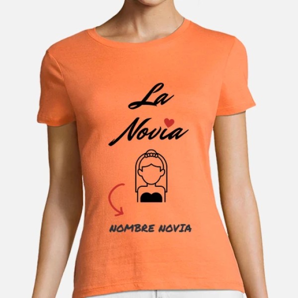 camiseta despedida soltera novia personalizable