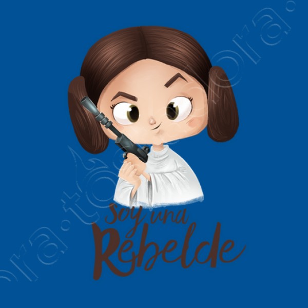 Rebelde-mujer, manga corta, blanca, calidad premium