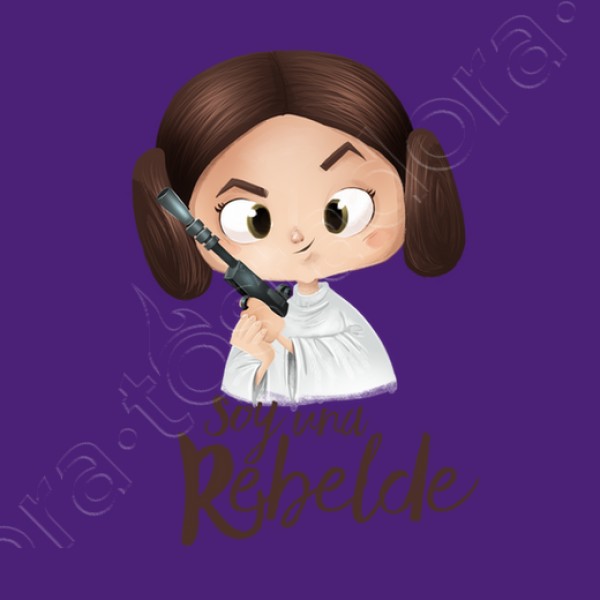 Rebelde-mujer, manga corta, blanca, calidad premium