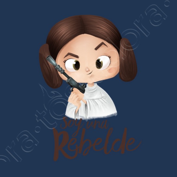 Rebelde-mujer, manga corta, blanca, calidad premium