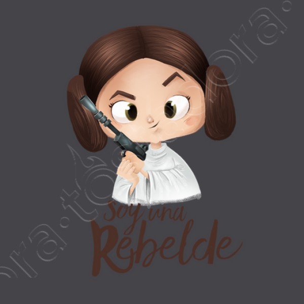 Rebelde-mujer, manga corta, blanca, calidad premium