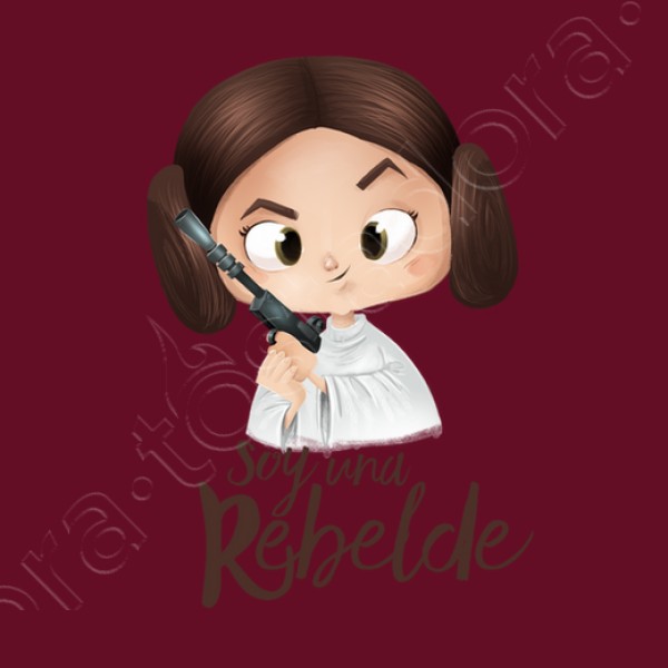 Rebelde-mujer, manga corta, blanca, calidad premium