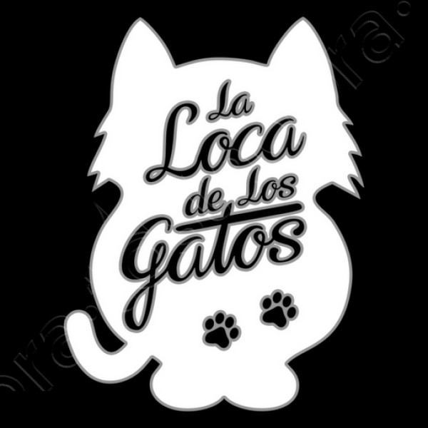 La Loca de los Gatos - fondo blanco