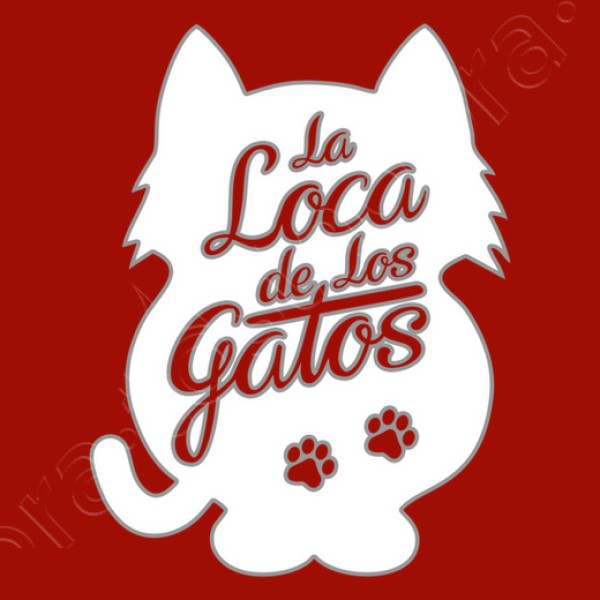 La Loca de los Gatos - fondo blanco