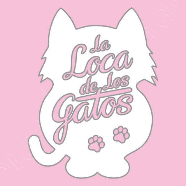 La Loca de los Gatos - fondo blanco