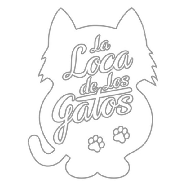 La Loca de los Gatos - fondo blanco