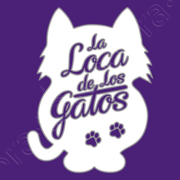 La Loca de los Gatos - fondo blanco