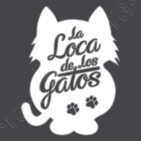 La Loca de los Gatos - fondo blanco