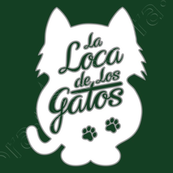 La Loca de los Gatos - fondo blanco