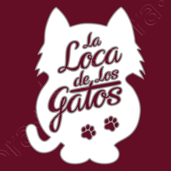 La Loca de los Gatos - fondo blanco