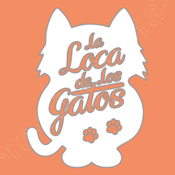 La Loca de los Gatos - fondo blanco