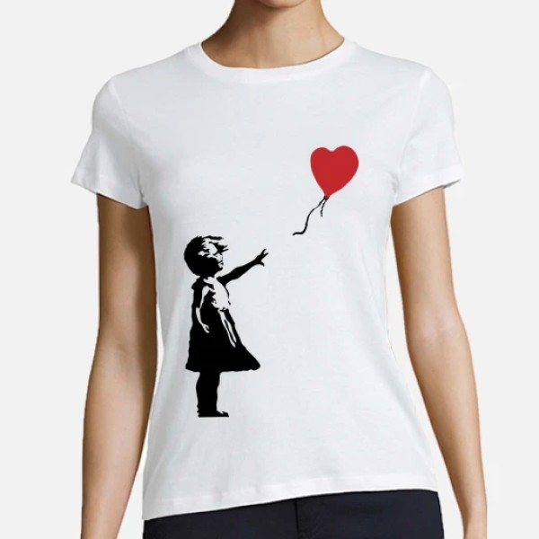 Camiseta mujer Girl with balloon