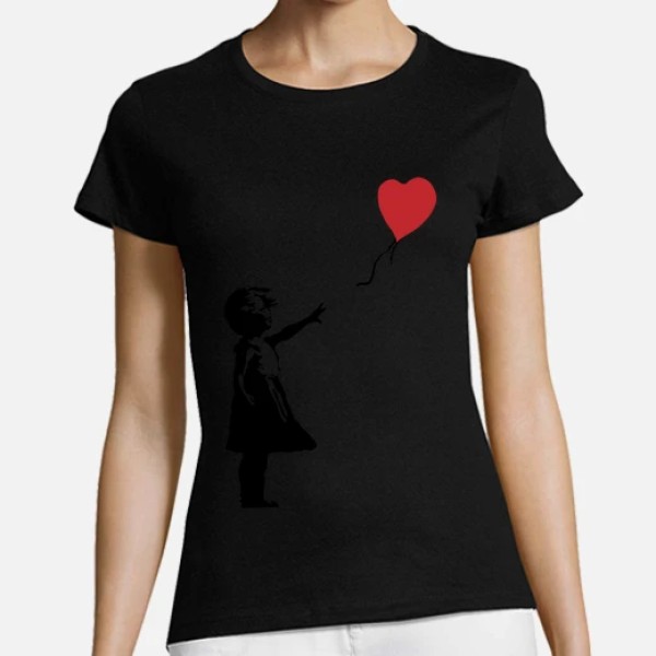 Camiseta mujer Girl with balloon