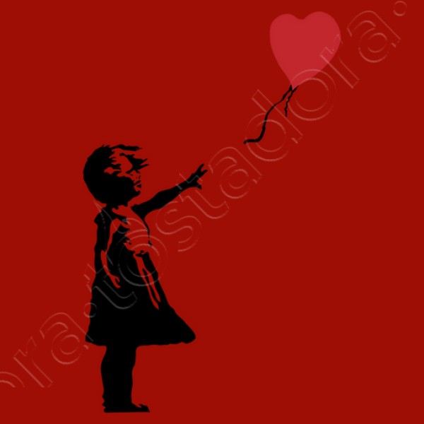 Camiseta mujer Girl with balloon