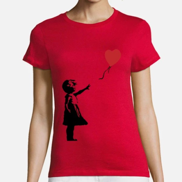 Camiseta mujer Girl with balloon