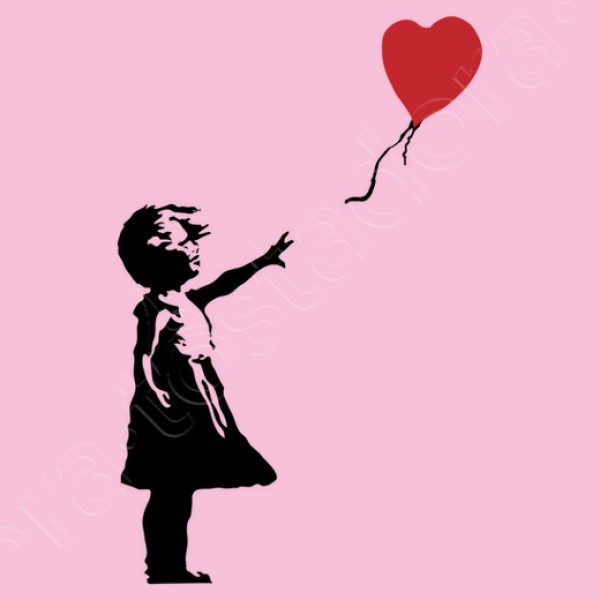 Camiseta mujer Girl with balloon