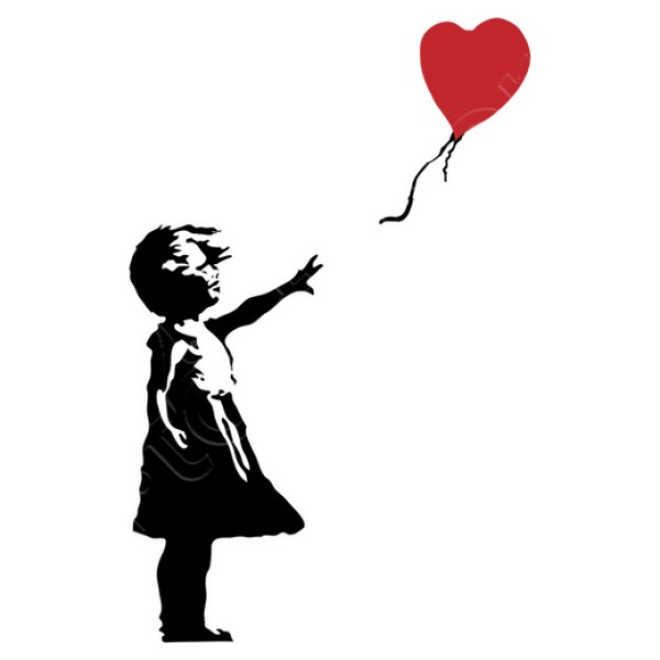 Camiseta mujer Girl with balloon