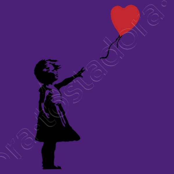 Camiseta mujer Girl with balloon