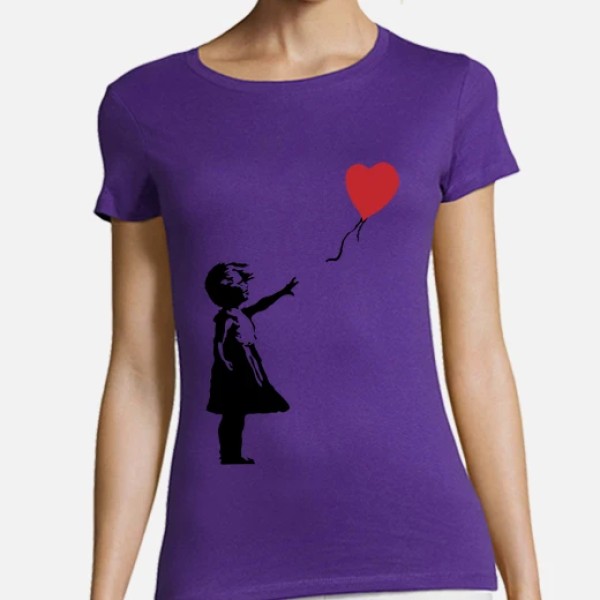 Camiseta mujer Girl with balloon