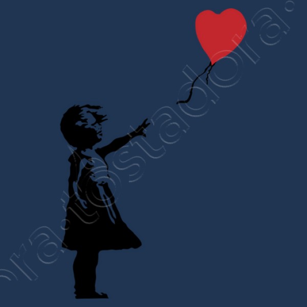 Camiseta mujer Girl with balloon