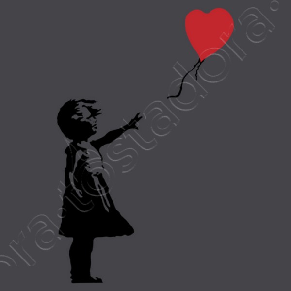 Camiseta mujer Girl with balloon