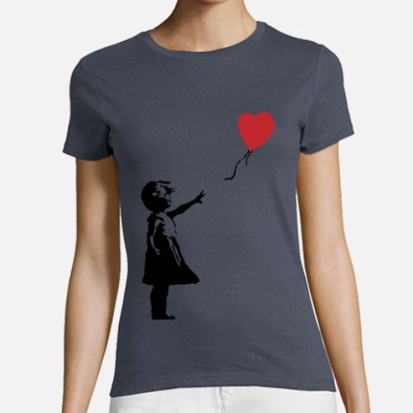 Camiseta mujer Girl with balloon