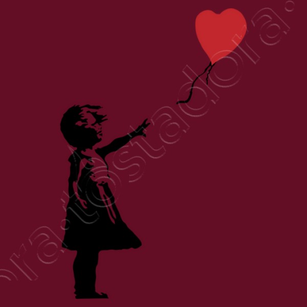 Camiseta mujer Girl with balloon