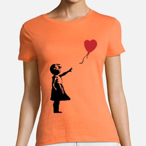 Camiseta mujer Girl with balloon