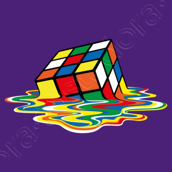 Cubo friki derretido