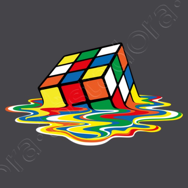 Cubo friki derretido