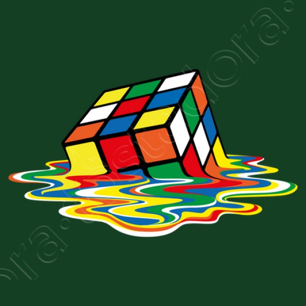 Cubo friki derretido