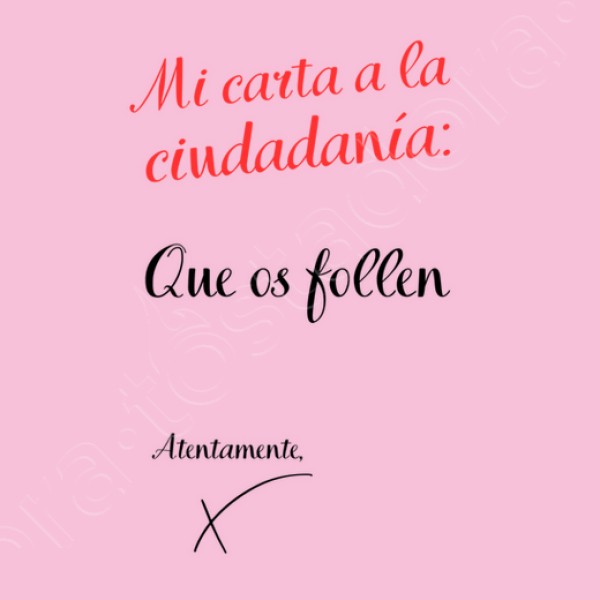 carta a la ciudadania