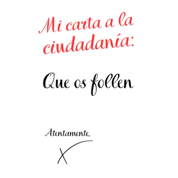 carta a la ciudadania