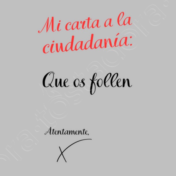 carta a la ciudadania