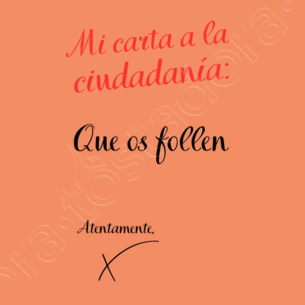 carta a la ciudadania