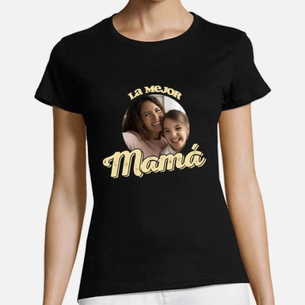 camiseta la mejor mamu00e1 foto regalo