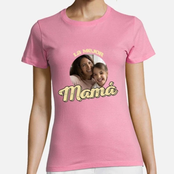 camiseta la mejor mamu00e1 foto regalo