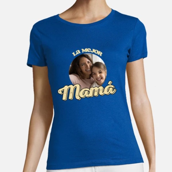 camiseta la mejor mamu00e1 foto regalo