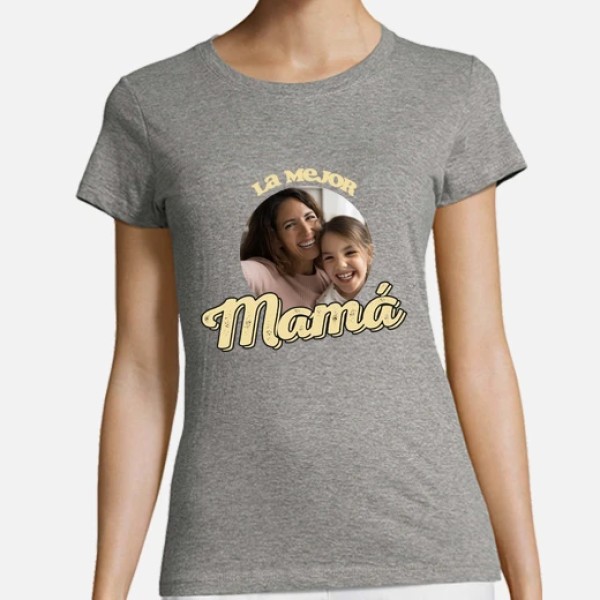 camiseta la mejor mamu00e1 foto regalo