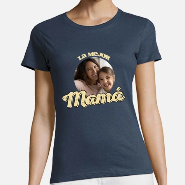 camiseta la mejor mamu00e1 foto regalo