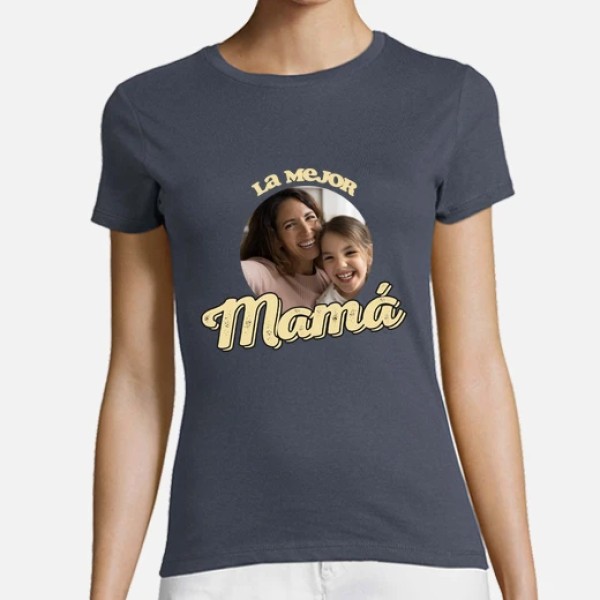 camiseta la mejor mamu00e1 foto regalo