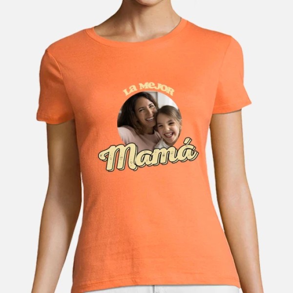 camiseta la mejor mamu00e1 foto regalo