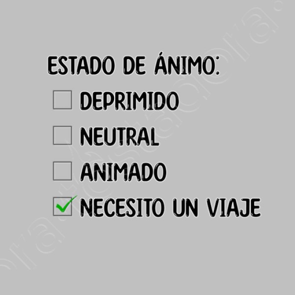 Necesito un viaje - fondo claro