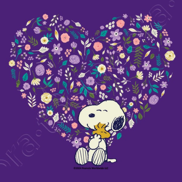 Snoopy Woodstock hearts