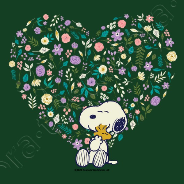 Snoopy Woodstock hearts